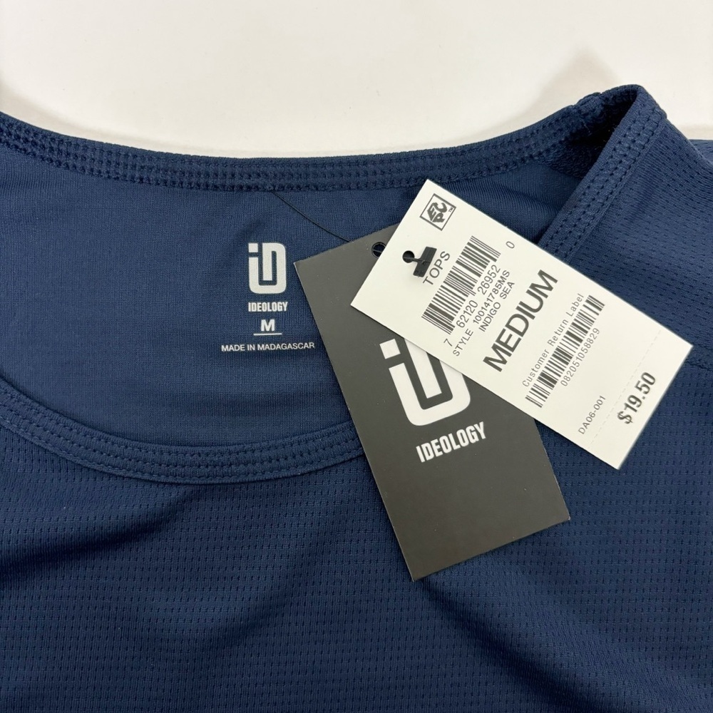 Ideology Crew Neck T Shirt in Indigo Sea Size M - Picture 3 of 6